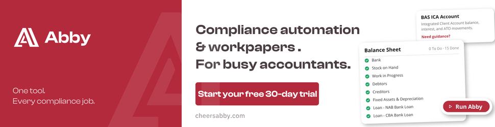Abby — compliance automation and workpapers for busy accountants. Start your free 30-day trial.