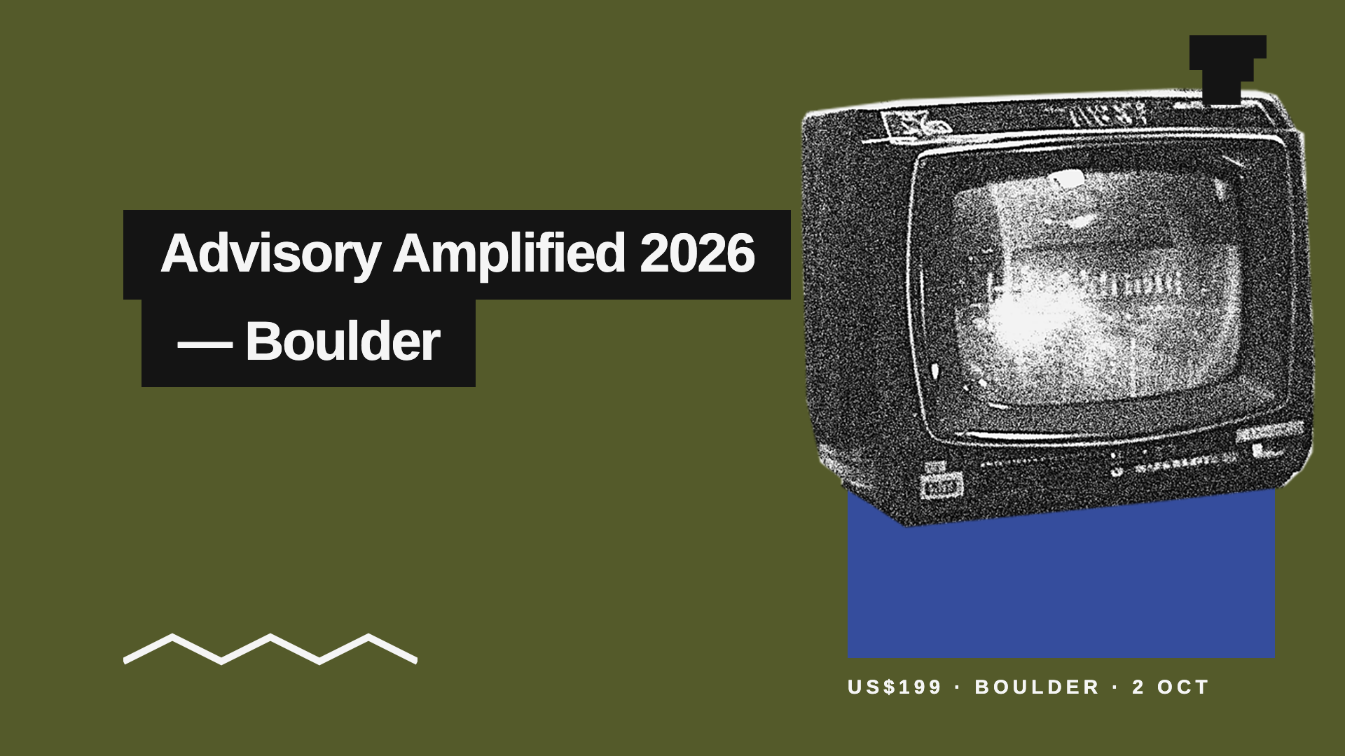 The Firm’s tile for Advisory Amplified 2026 - Boulder. The organiser hasn’t supplied an image.